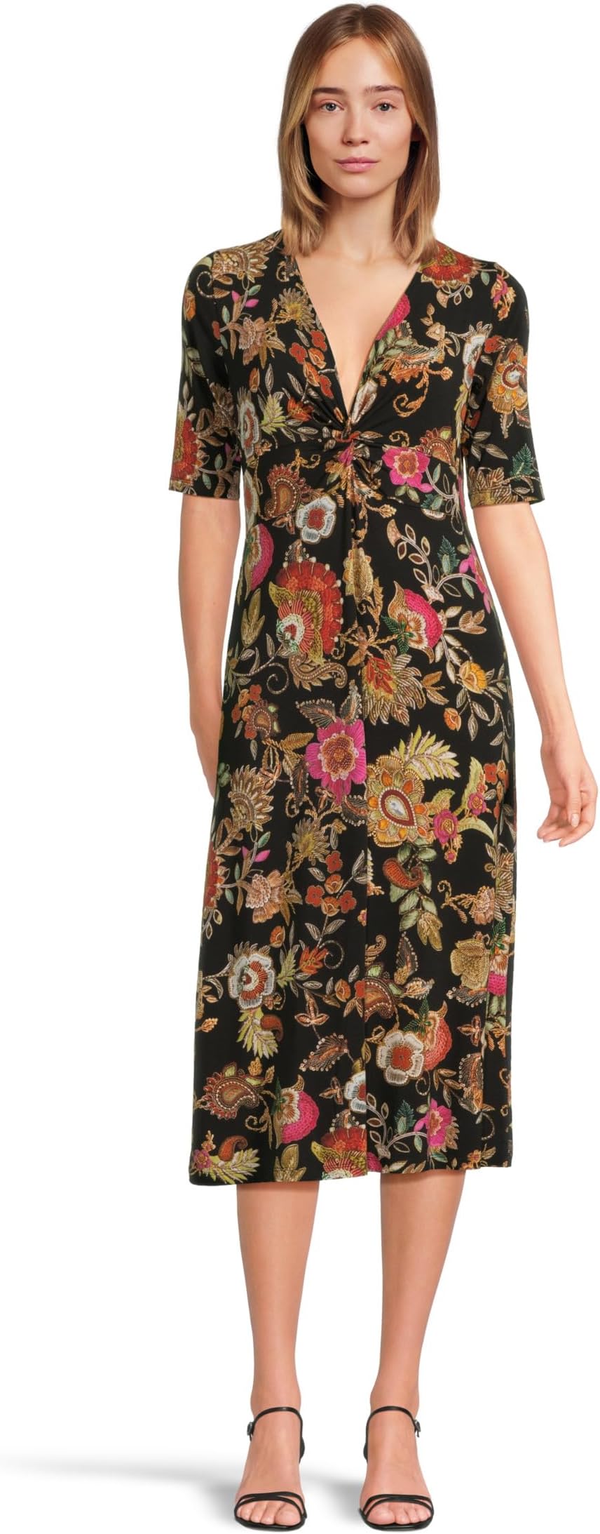 Женское платье-миди с закрученным лифом The Janie Favorite, размер L Johnny Was, Lowri-blk
Женское платье-миди с закрученным лифом The Janie Favorite, размер L Johnny Was, Lowri-blk