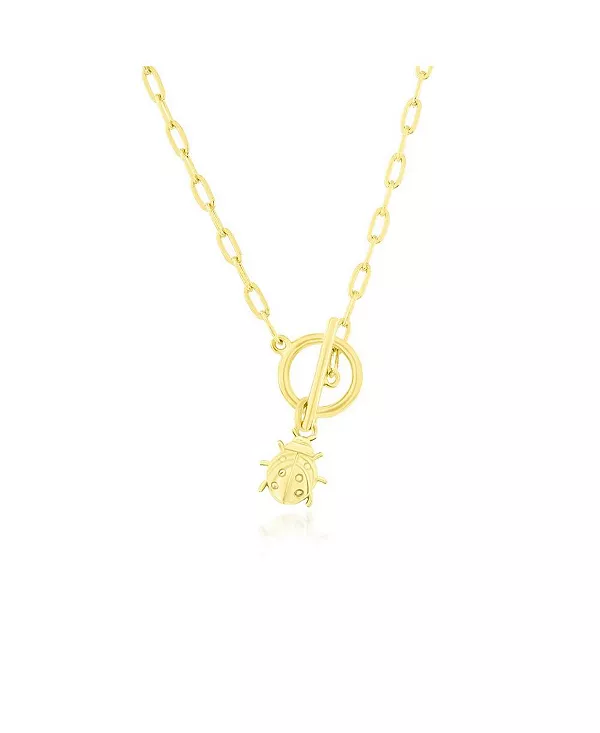 Серебряное ожерелье с подвеской-скрепкой в виде божьей коровки Simona, gold
Серебряное ожерелье с подвеской-скрепкой в виде божьей коровки Simona, gold