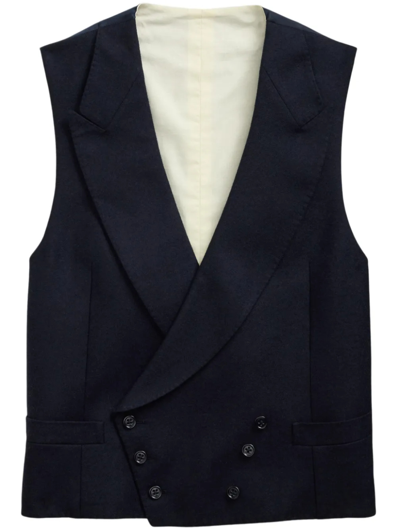 Двубортный шерстяной жилет Ralph Lauren Purple Label, синий
Двубортный шерстяной жилет Ralph Lauren Purple Label, синий