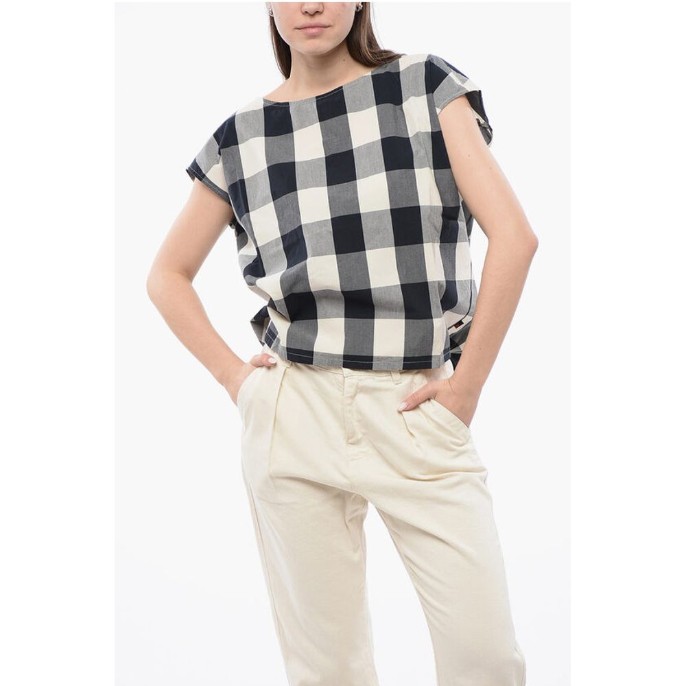 Блузка без рукавов из хлопка в клетку с завязками по низу Woolrich, Bicolor
Блузка без рукавов из хлопка в клетку с завязками по низу Woolrich, Bicolor