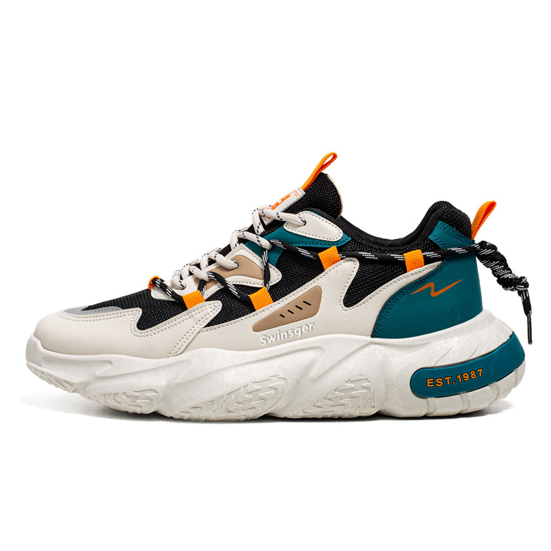 Амортизирующие нескользящие дышащие массивные кроссовки мужские Swinsger, бело-синие
Амортизирующие нескользящие дышащие массивные кроссовки мужские Swinsger, бело-синие