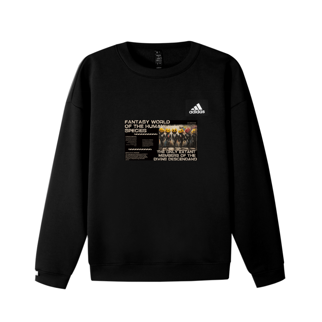 Свитшот Unisex с 3 полосками Adidas, черный
Свитшот Unisex с 3 полосками Adidas, черный