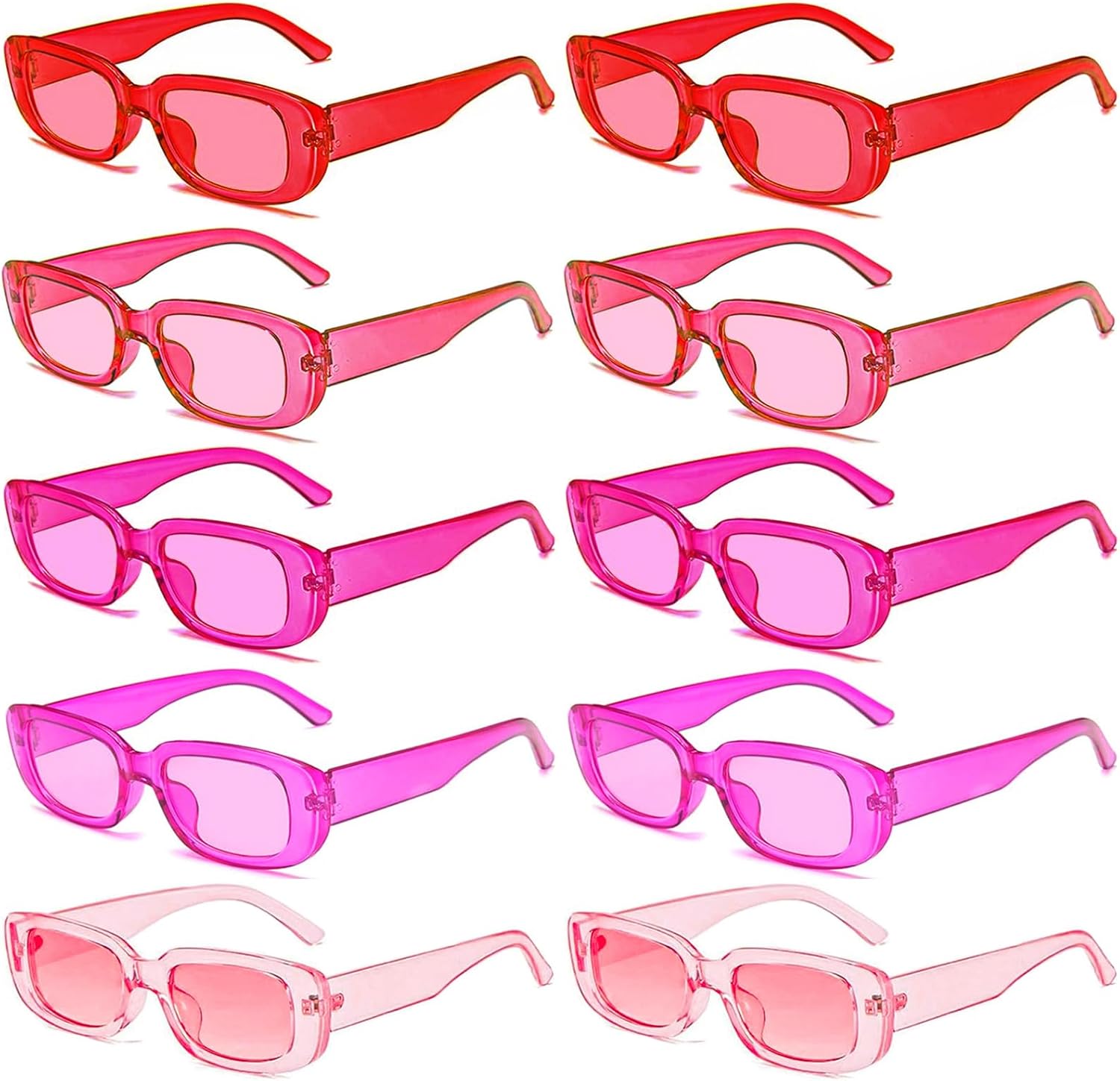 SUNOVELTIES Набор из 10 прямоугольных солнцезащитных очков для женщин в стиле ретро, узкие квадратные очки, винтажные очки в стиле 90-х, универсальные для взрослых, 10 Clear Pink Ombre Color
SUNOVELTIES Набор из 10 прямоугольных солнцезащитных очков для женщин в стиле ретро, узкие квадратные очки, винтажные очки в стиле 90-х, универсальные для взрослых, 10 Clear Pink Ombre Color