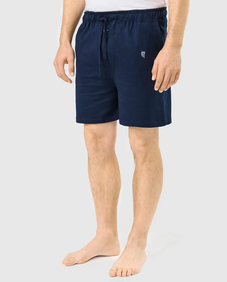 Мужские короткие трикотажные пижамные штаны синего цвета El Búho Nocturno, синий
Мужские короткие трикотажные пижамные штаны синего цвета El Búho Nocturno, синий