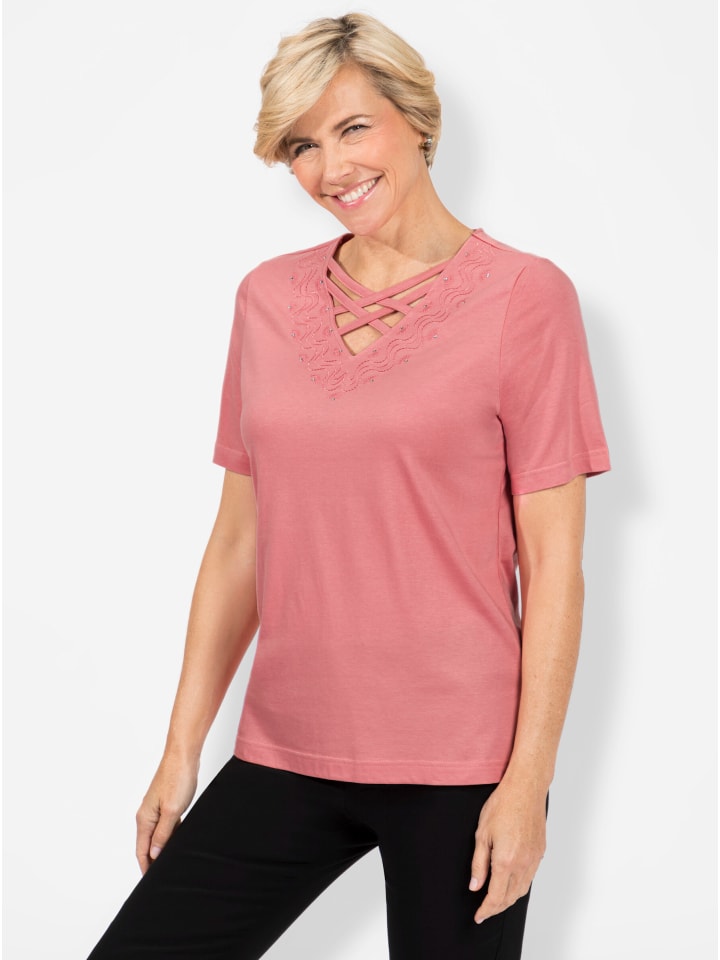 Рубашка с короткими рукавами в цвете фламинго WITT WEIDEN
Рубашка с короткими рукавами в цвете фламинго WITT WEIDEN