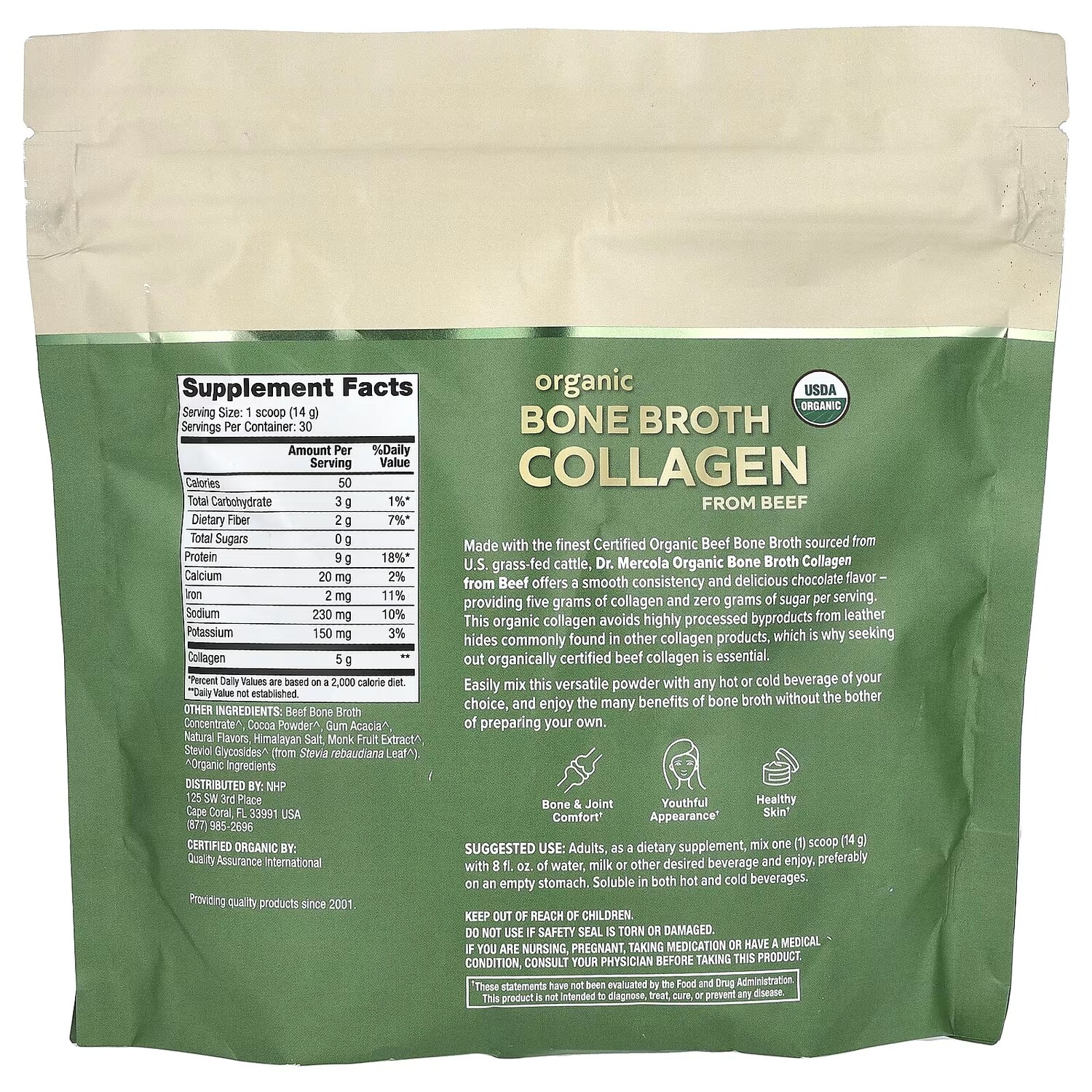 Органический коллаген из костного бульона из говяжьего шоколада, 14,81 унции (420 г) Dr. Mercola
Органический коллаген из костного бульона из говяжьего шоколада, 14,81 унции (420 г) Dr. Mercola