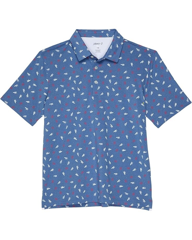 Поло johnnie-O Kids Jo Flag Performance Polo, цвет Lake 
Поло johnnie-O Kids Jo Flag Performance Polo, цвет Lake