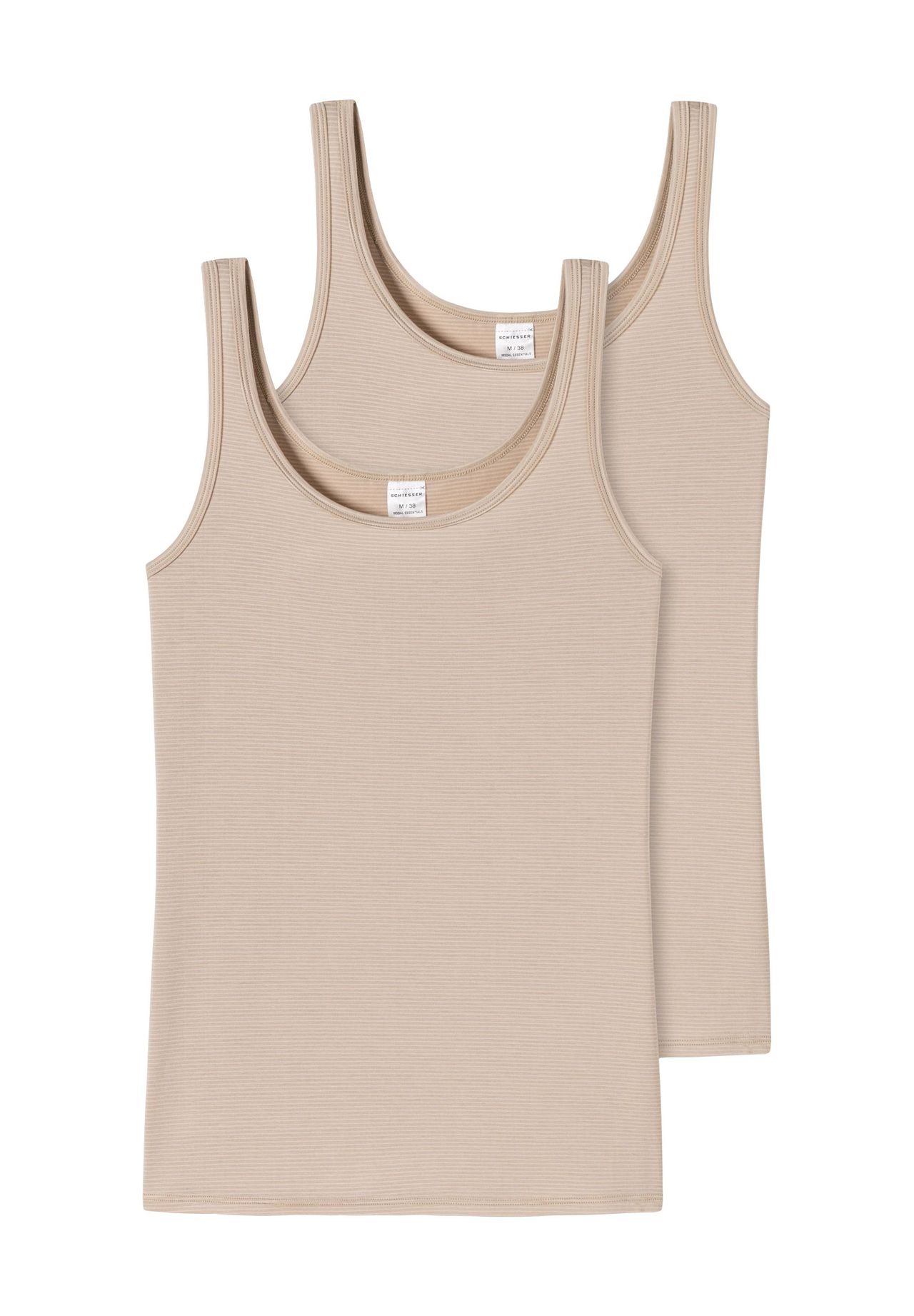 Комплект из 2 одинарных трикотажных жилетов Modal Essentials для женщин SCHIESSER, цвет 410 Sand
Комплект из 2 одинарных трикотажных жилетов Modal Essentials для женщин SCHIESSER, цвет 410 Sand