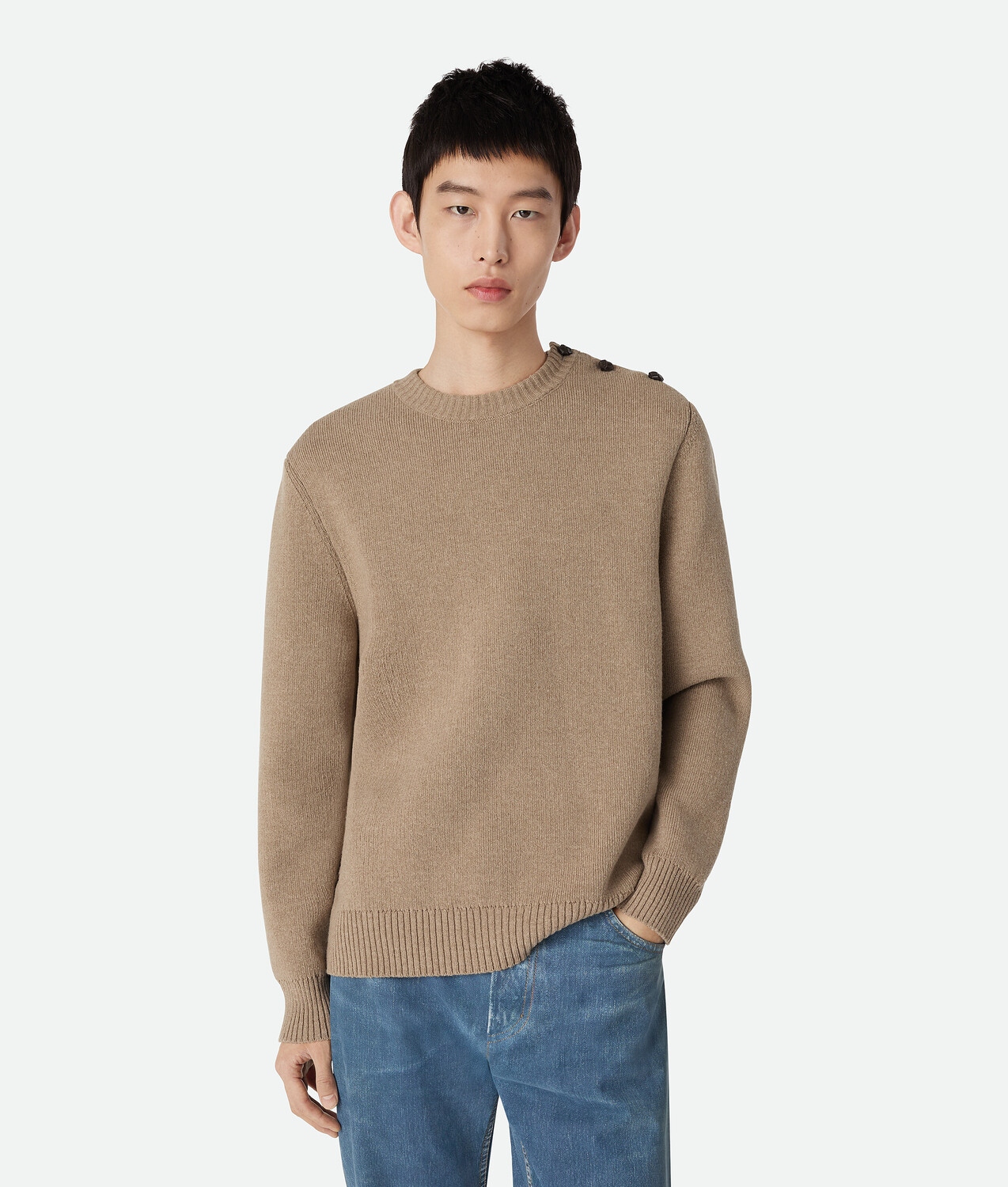 Compact wool sweater BOTTEGA VENETA, воробей
Compact wool sweater BOTTEGA VENETA, воробей