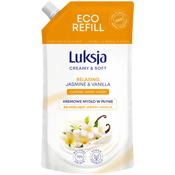 Поставка жидкого кремообразного мыла, 400 мл Luksja Creamy & soft jaśmin i wanilia
Поставка жидкого кремообразного мыла, 400 мл Luksja Creamy & soft jaśmin i wanilia