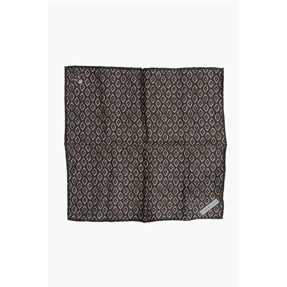 Шелковый нагрудный платок с геометрическим узором Corneliani, зеленый
Шелковый нагрудный платок с геометрическим узором Corneliani, зеленый