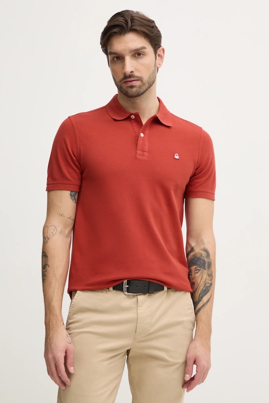 Хлопковая поло United Colors Of Benetton, оранжевый
Хлопковая поло United Colors Of Benetton, оранжевый