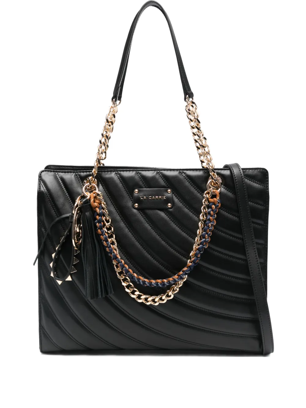 Стеганая сумка на плечо с цепочкой La Carrie, черный
Стеганая сумка на плечо с цепочкой La Carrie, черный