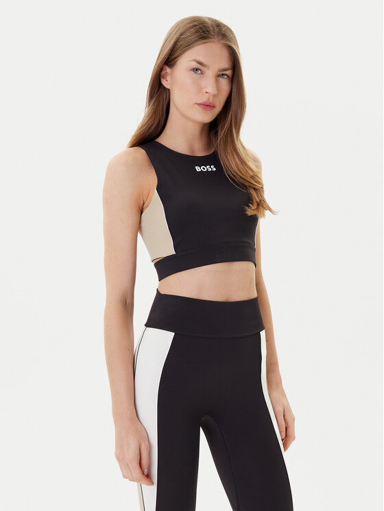 Топ slim fit Endura2 50544180 Boss, чёрный 
Топ slim fit Endura2 50544180 Boss, чёрный