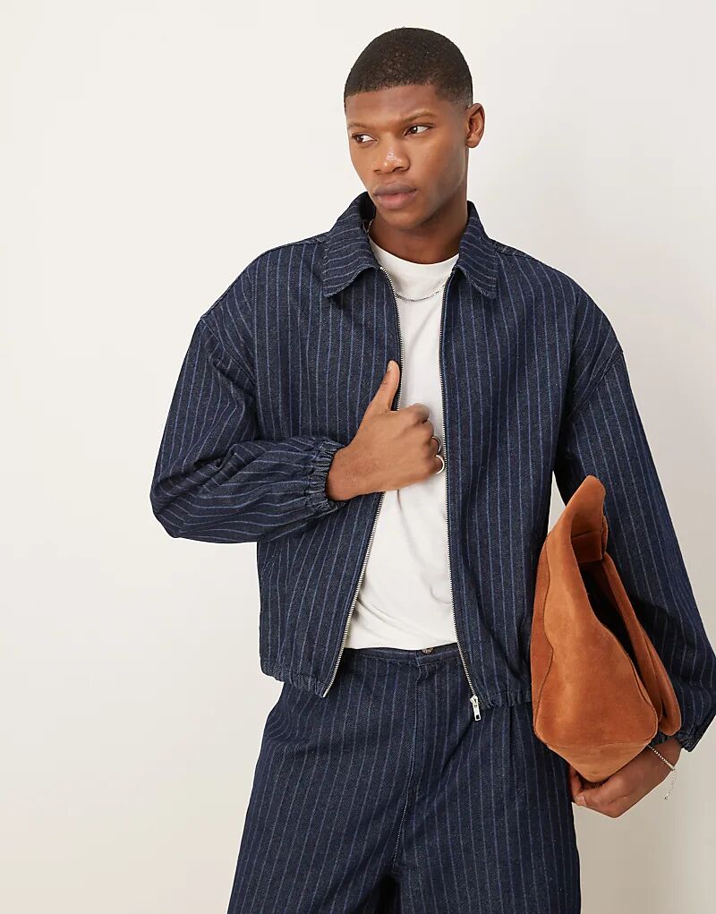 Джинсовая куртка ASOS DESIGN темно-синего цвета с полосатым принтом — часть комплекта, Синий, Джинсовая куртка ASOS DESIGN темно-синего цвета с полосатым принтом — часть комплекта
Джинсовая куртка ASOS DESIGN темно-синего цвета с полосатым принтом — часть комплекта, Синий, Джинсовая куртка ASOS DESIGN темно-синего цвета с полосатым принтом — часть комплекта