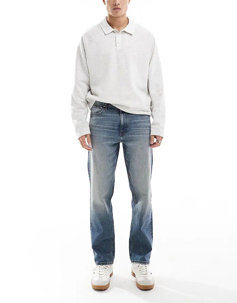 Прямые джинсы-стрейч темно-синего цвета ASOS DESIGN
Прямые джинсы-стрейч темно-синего цвета ASOS DESIGN