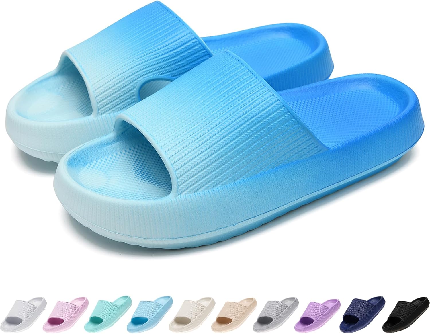 Детские тапочки-подушечки rosyclo Cloud Slides, нескользящие, с открытым носком, мягкие, удобные, с толстой подошвой, для дома и улицы, Ocean
Детские тапочки-подушечки rosyclo Cloud Slides, нескользящие, с открытым носком, мягкие, удобные, с толстой подошвой, для дома и улицы, Ocean