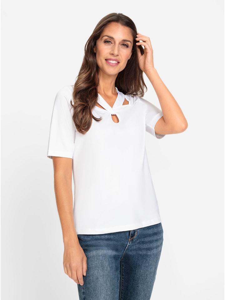 Рубашка с короткими рукавами белого цвета Heine
Рубашка с короткими рукавами белого цвета Heine