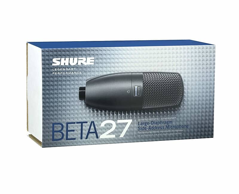 Микрофон Shure BETA 27 Supercardioid Condenser Microphone
Микрофон Shure BETA 27 Supercardioid Condenser Microphone