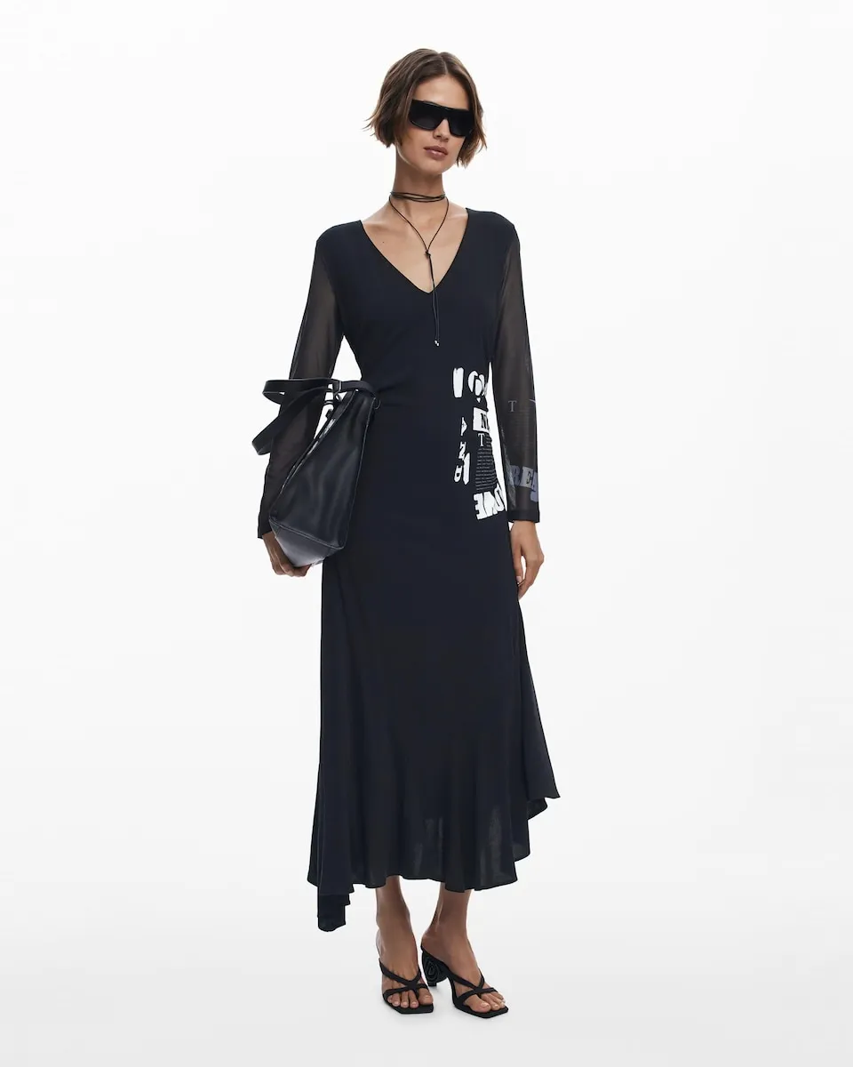 Платье с периодической сборкой Desigual, черный
Платье с периодической сборкой Desigual, черный