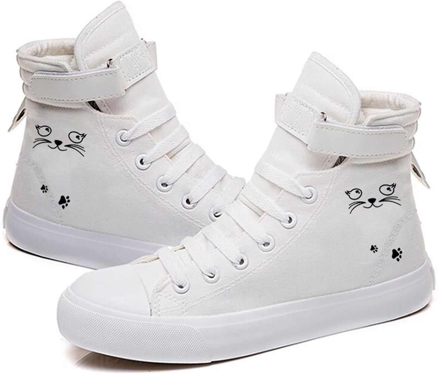 Женские кроссовки KPOP с кошкой, подарки для подростков, кеды с принтом животного кошки, милый узор с кошкой, унисекс высокие кеды на шнуровке, белый
Женские кроссовки KPOP с кошкой, подарки для подростков, кеды с принтом животного кошки, милый узор с кошкой, унисекс высокие кеды на шнуровке, белый