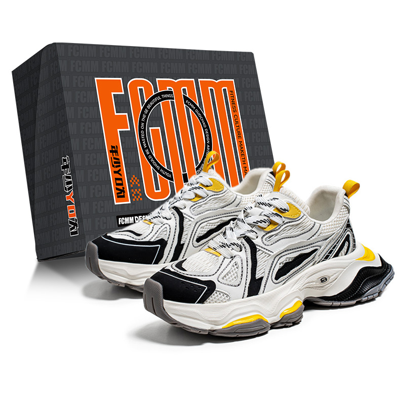 Низкие массивные кроссовки мужские FCMM, White Yellow
Низкие массивные кроссовки мужские FCMM, White Yellow