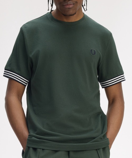 Футболка в полоску, с манжетами FRED PERRY, зеленый
Футболка в полоску, с манжетами FRED PERRY, зеленый