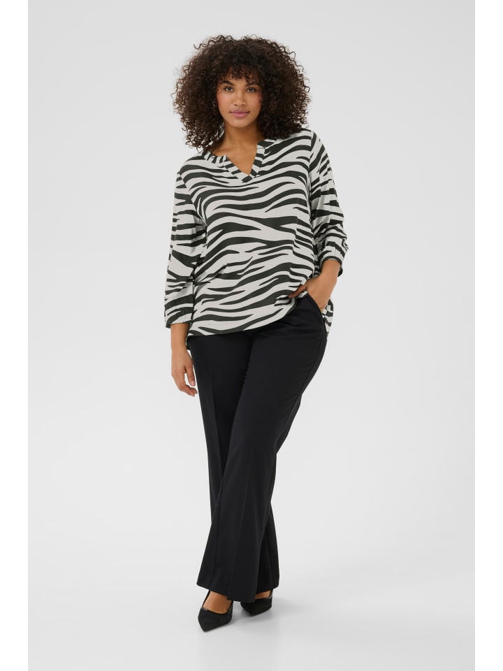 Блузка KAFFE curve, цвет chalk/black animal 
Блузка KAFFE curve, цвет chalk/black animal