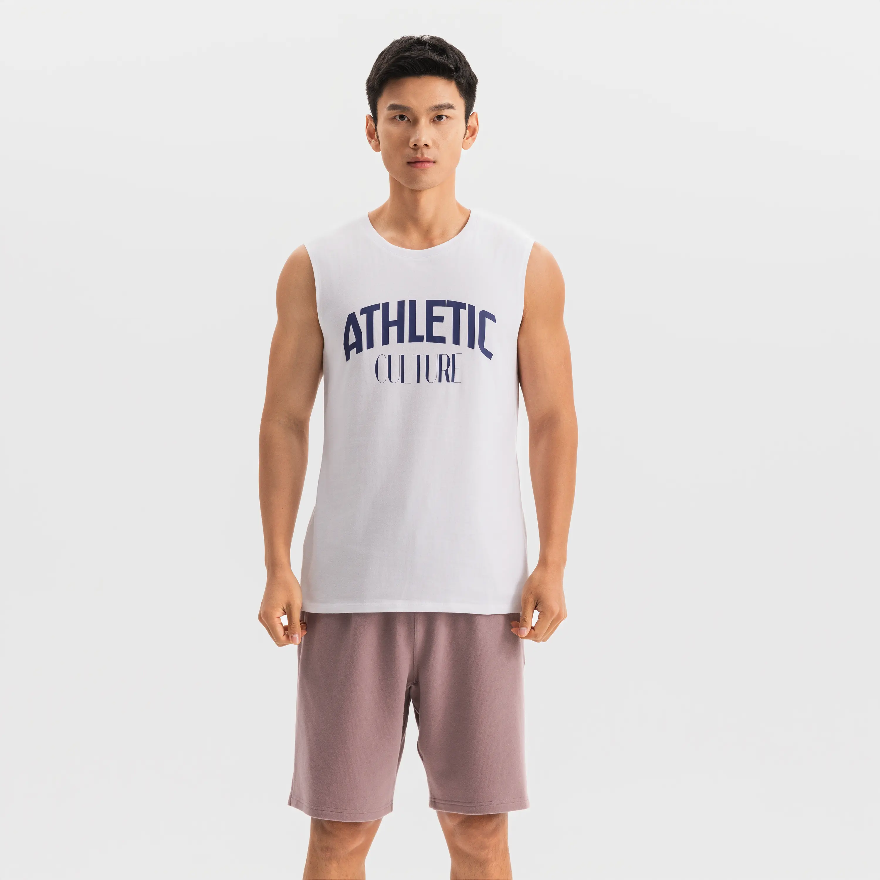 Мужская базовая хлопковая майка для фитнеса Domyos
Мужская базовая хлопковая майка для фитнеса Domyos