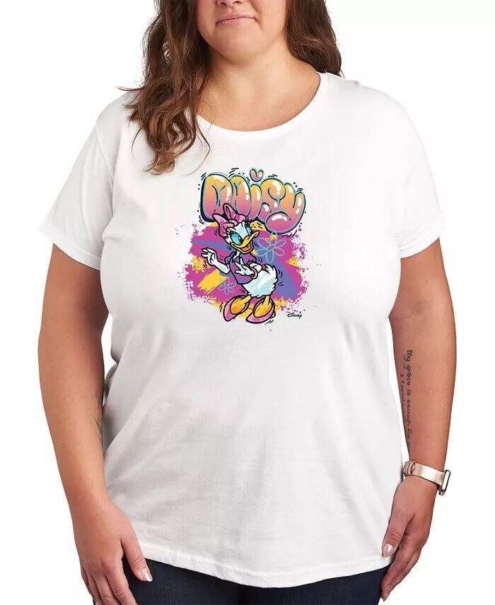 Модная футболка больших размеров с рисунком граффити Disney Daisy Duck Hybrid Apparel, белый
Модная футболка больших размеров с рисунком граффити Disney Daisy Duck Hybrid Apparel, белый