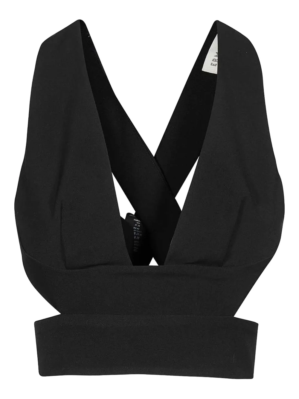 Майка с перекрестными бретелями на спине Ermanno Scervino, черный
Майка с перекрестными бретелями на спине Ermanno Scervino, черный