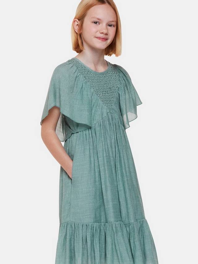 Детское платье Willa со сборкой Whistles, Sage Green
Детское платье Willa со сборкой Whistles, Sage Green