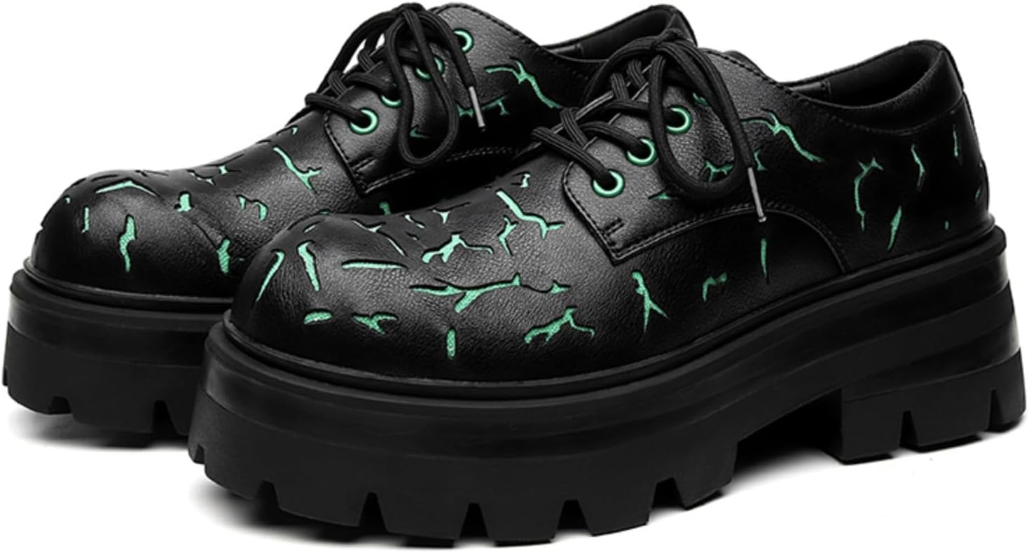 Мужские кожаные туфли оксфорды с текстурным узором, шнуровкой, рифленой подошвой и декоративными металлическими люверсами, Нескользящие, комфортные для офиса, повседневной и уличной носки Lshwcift, зеленый
Мужские кожаные туфли оксфорды с текстурным узором, шнуровкой, рифленой подошвой и декоративными металлическими люверсами, Нескользящие, комфортные для офиса, повседневной и уличной носки Lshwcift, зеленый