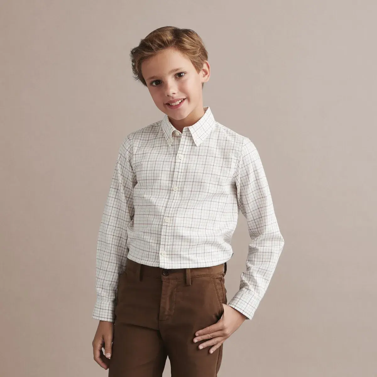 Клетчатая рубашка для мальчика Verhunt, бежевый
Клетчатая рубашка для мальчика Verhunt, бежевый