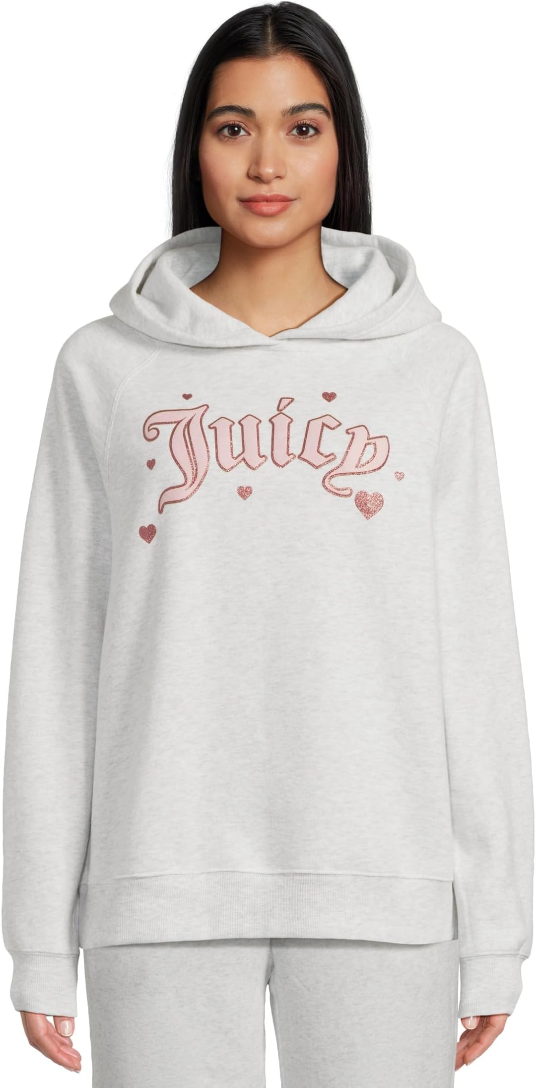 Женская толстовка свободного кроя с рукавами реглан Juicy Couture, Lite Grey Heather
Женская толстовка свободного кроя с рукавами реглан Juicy Couture, Lite Grey Heather
