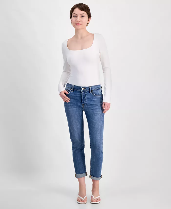 Женские джинсы Josefina с манжетами, зауженные 7 For All Mankind, синий
Женские джинсы Josefina с манжетами, зауженные 7 For All Mankind, синий