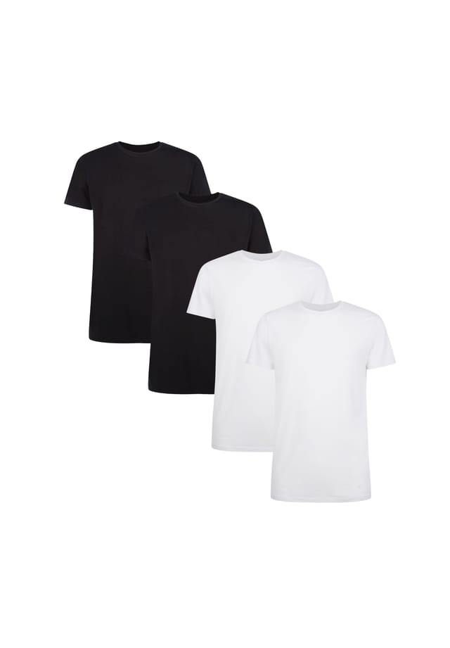 Футболка Кейт 4 шт. в упаковке - майка с круглым вырезом одинарный трикотаж Bamboo Basics, черный 
Футболка Кейт 4 шт. в упаковке - майка с круглым вырезом одинарный трикотаж Bamboo Basics, черный