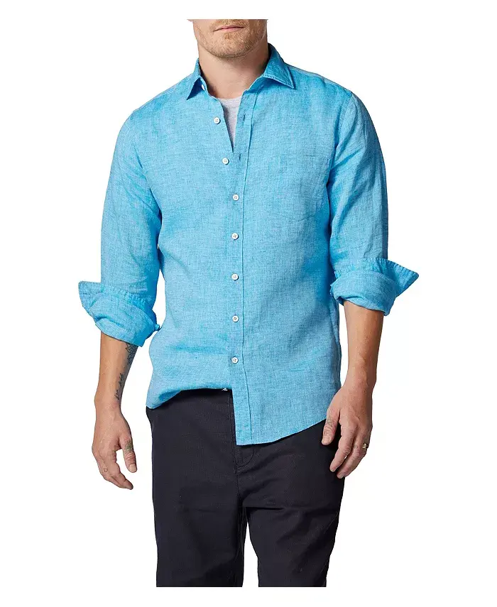 Мужская льняная рубашка Coromandel с длинным рукавом, приталенная Rodd & Gunn, синий
Мужская льняная рубашка Coromandel с длинным рукавом, приталенная Rodd & Gunn, синий