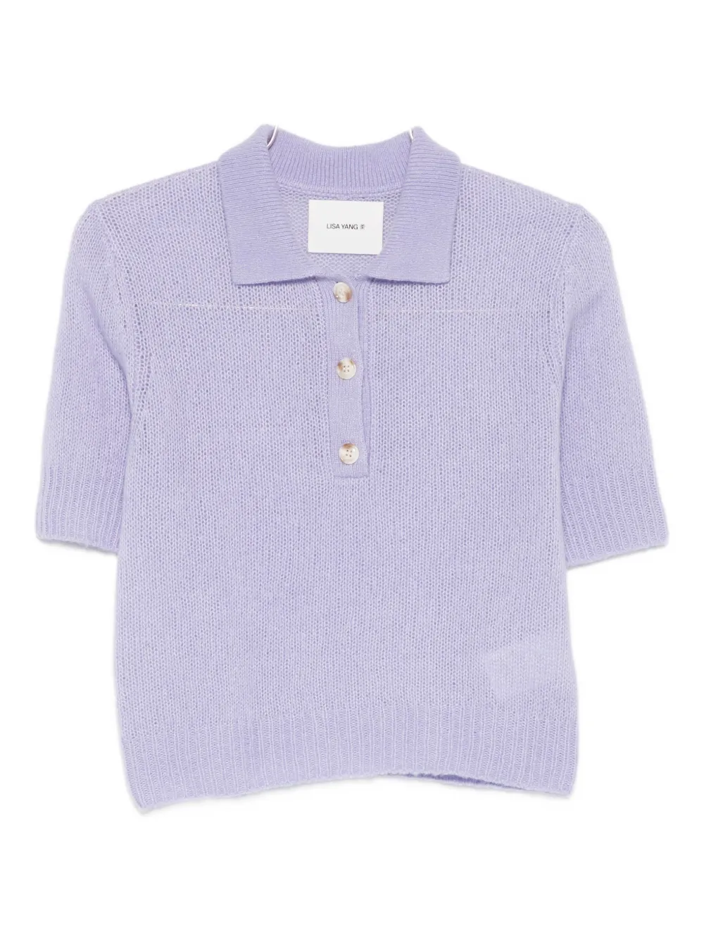 Трикотажный поло-топ на пуговицах Masy Lisa Yang, фиолетовый
Трикотажный поло-топ на пуговицах Masy Lisa Yang, фиолетовый
