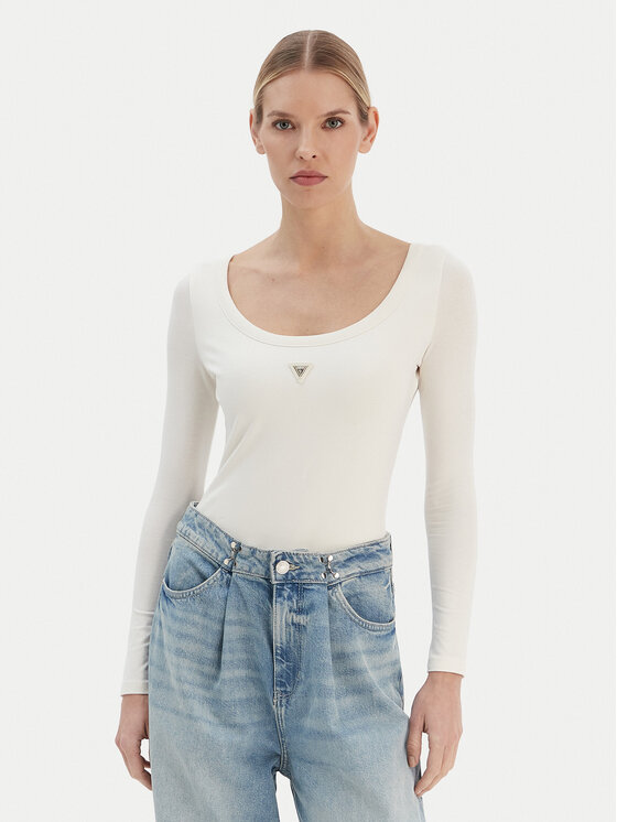 Боди slim fit V4YP07 J1314 Guess, экрю
Боди slim fit V4YP07 J1314 Guess, экрю