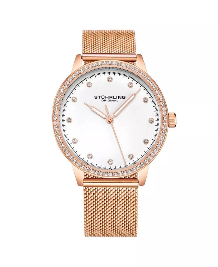 Женские кварцевые часы 3904 с модным сетчатым ремешком диаметром 38 мм Stuhrling, золото
Женские кварцевые часы 3904 с модным сетчатым ремешком диаметром 38 мм Stuhrling, золото