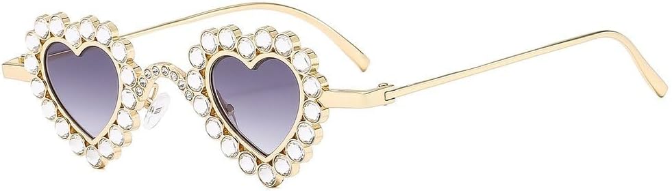 Ретро-солнцезащитные очки в форме сердца, модные металлические очки с металлическим блеском, милые солнцезащитные очки, маленькие, яркие, для женщин, защита от ультрафиолета UV400 WNCKSQ, Gold Grey
Ретро-солнцезащитные очки в форме сердца, модные металлические очки с металлическим блеском, милые солнцезащитные очки, маленькие, яркие, для женщин, защита от ультрафиолета UV400 WNCKSQ, Gold Grey