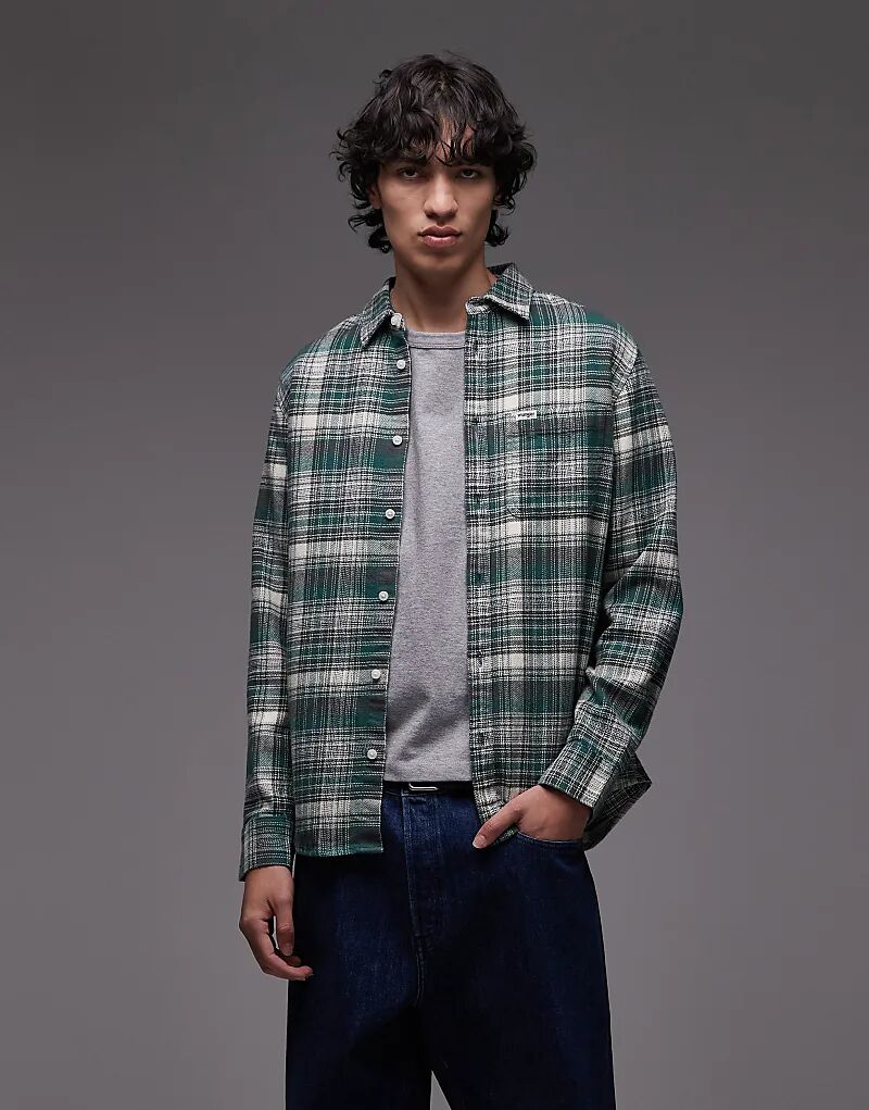 Рубашка Wrangler с длинными рукавами в клетку зеленого цвета
Рубашка Wrangler с длинными рукавами в клетку зеленого цвета