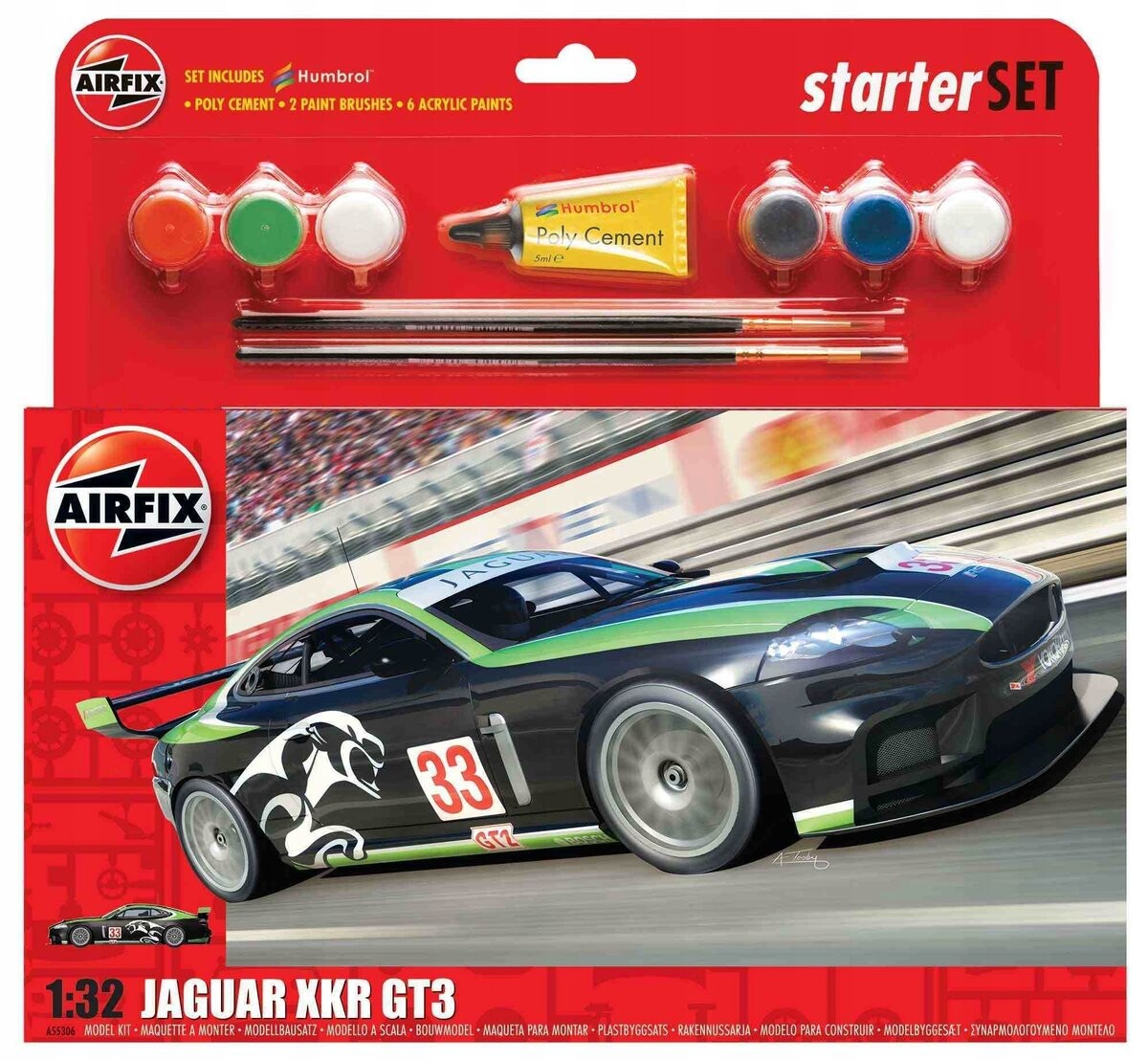 Jaguar XKRGT Fantasy Scheme — подарочный набор, Airfix 55306
Jaguar XKRGT Fantasy Scheme — подарочный набор, Airfix 55306