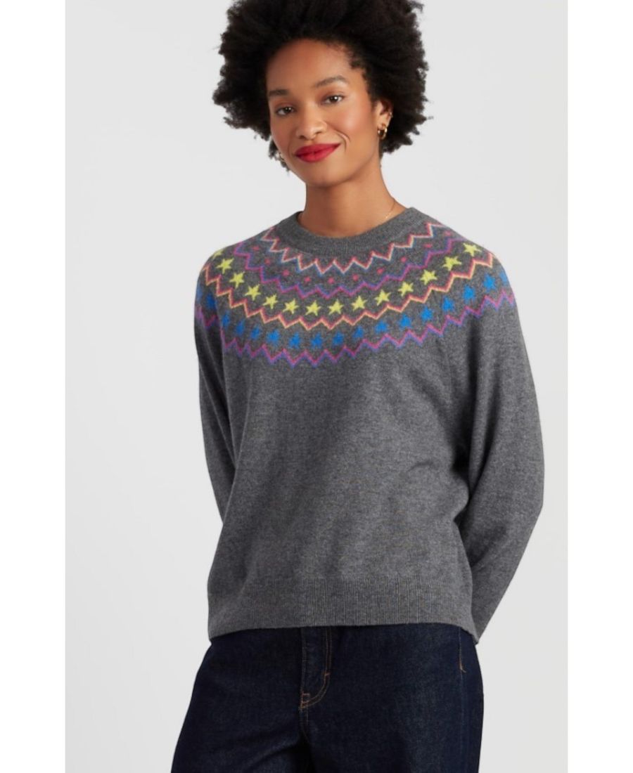 Женский шерстяной кашемировый свитер с кокеткой в виде звезды Chinti & Parker, Grey
Женский шерстяной кашемировый свитер с кокеткой в виде звезды Chinti & Parker, Grey