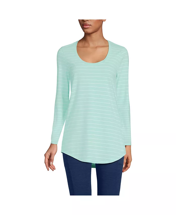 Женская удлиненная футболка с длинным рукавом Power Performance, круглым вырезом и фигурным подолом Lands' End, зеленый
Женская удлиненная футболка с длинным рукавом Power Performance, круглым вырезом и фигурным подолом Lands' End, зеленый