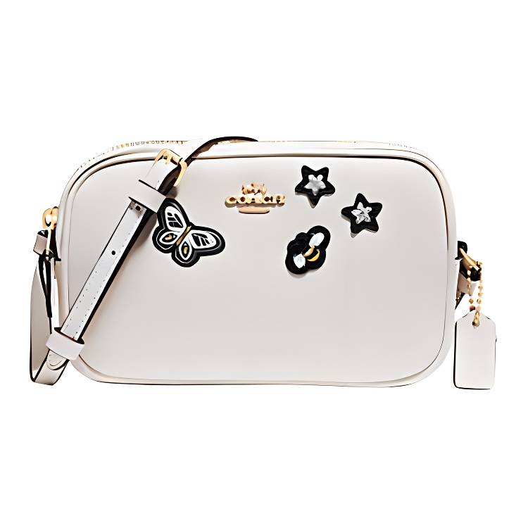 COACH Женская белая кожаная сумка через плечо
COACH Женская белая кожаная сумка через плечо