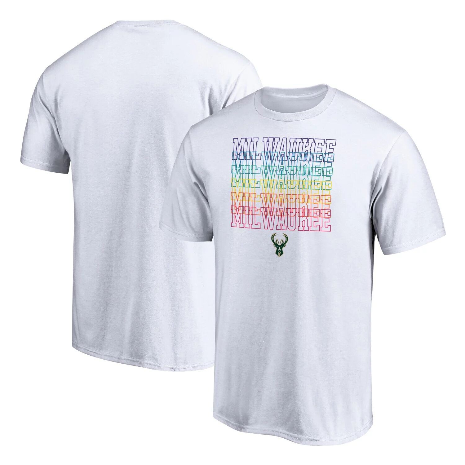 Мужская белая футболка с логотипом Milwaukee Bucks Team City Pride Fanatics, Белый, Мужская белая футболка с логотипом Milwaukee Bucks Team City Pride Fanatics
Мужская белая футболка с логотипом Milwaukee Bucks Team City Pride Fanatics, Белый, Мужская белая футболка с логотипом Milwaukee Bucks Team City Pride Fanatics