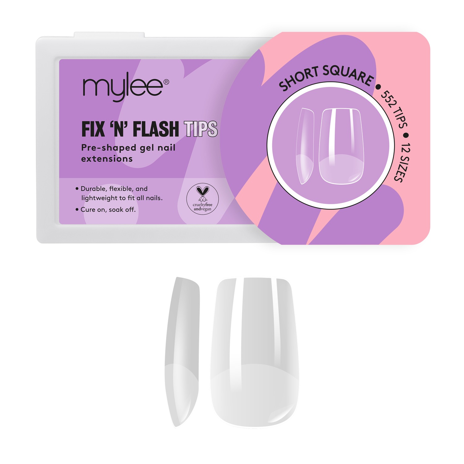 Искусственные ногти fix 'n' flash tips Mylee, short square
Искусственные ногти fix 'n' flash tips Mylee, short square