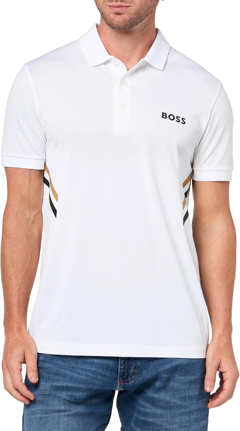 BOSS Мужская Поло Paul Pro Performance, White Gloss, Белый, BOSS Мужская Поло Paul Pro Performance, White Gloss
BOSS Мужская Поло Paul Pro Performance, White Gloss, Белый, BOSS Мужская Поло Paul Pro Performance, White Gloss